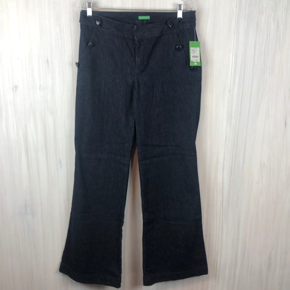 LILLY PULITZER WIDE LEG OLIVE DENIM PANT